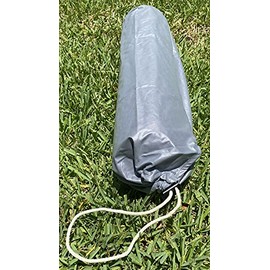 Therapist’s Choice Waterproof Cylinder Pillow Case Cover for Massage Table Bolsters with Drawstring Closure, Size: 6" x 27" Reusable & Machine Washable (Cover Only) (Gray)