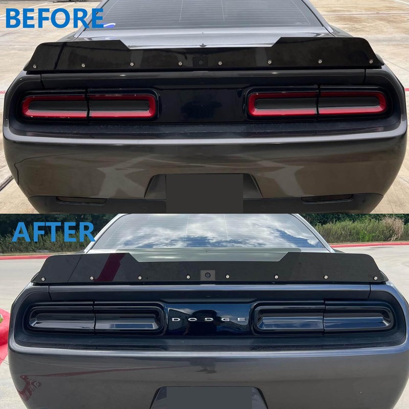 WildWell Challenger Tail Light Covers for 2015-2024 Dodge Challenger Accessories