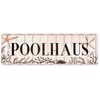 Interluxe Metal Sign - Pool House - Pool Gift Idea