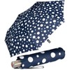 Knirps Slim Duomatic Dots Pocket Umbrella, navy