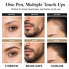 Eyebrow Pencil for Women, Dual-Ended Microblading Eyebrow Pen with 2-Fork