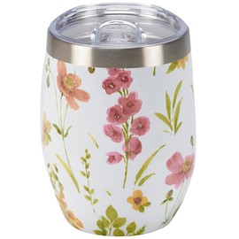 Primitives by Kathy Flower Garden Wine Tumbler