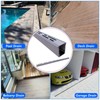 Pool Deck Drain 2-Inch Wide X 3.3-Feet Long,Silver Outdoor Deck