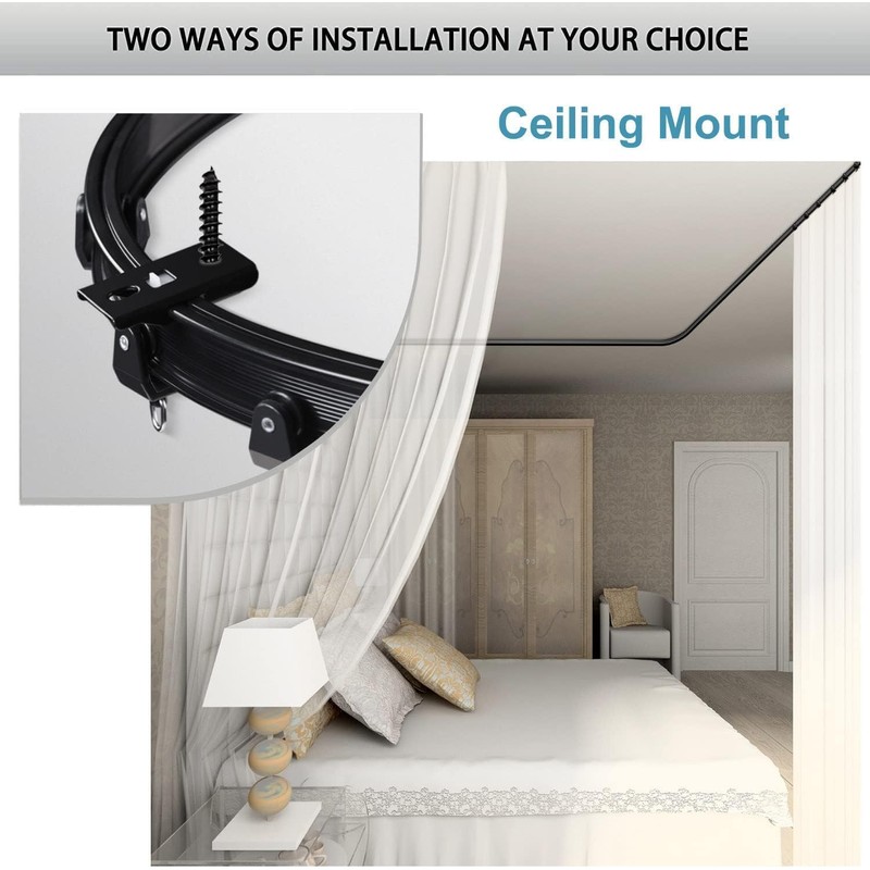 KOLAKO Curtain Track Accessories for Flexible Bendable Curved Curtain Track