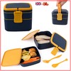 DIVCHI Lunch Box Meal Holder 2 Compartments Bento Boxes With