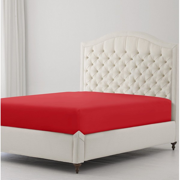 Sunshine Comforts Egyptian Cotton Fitted Sheets Breathable, Anti Wrinkle 30cm