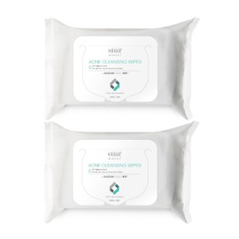SUZANOBAGIMD On the Go Cleansing Wipes for Oily or Acne Prone Skin, 25 count Pack of 2