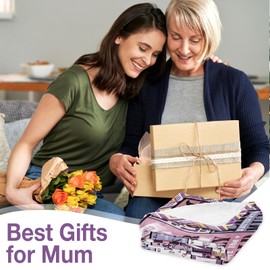 CAPRIFIC Mum Birthday Gifts, Birthday Gifts for Mum, for Mum from Daughter or Son, Birthday Presents for Mum, Presents for Mum on Her Birthday, Mum Gifts Blanket 150x130cm