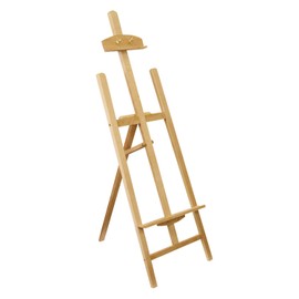 US Art Supply 56 inch High Medium A-Frame Wood Lyre Artist Easel