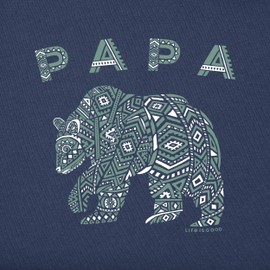 Life is Good - Camiseta para Hombre, diseño de Oso Papa, Color Azul