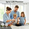 EDELHAUS Glass Spice Jars with Label and Stainless Steel Lids