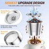 4 Pack K Cup Reusable Coffee Pods for Keurig: Stainless