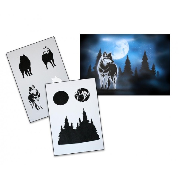 Step by Step Airbrush Stencil Tattoo AS-094 M ca. 5,11"