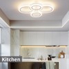 Shine LUEST 34W LED Ceiling Light with Remote, 3000-6000K Dimmable