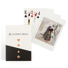 Lantern Press Archery, Japanese Wood-Cut (52 Playing Cards, Poker Size Card Deck with Jokers)