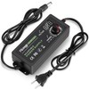 Facmogu 3V-12V 5A 60W Adjustable Power Supply with LED Display,