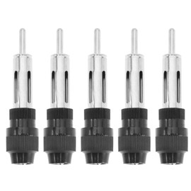 VGOL 5Pcs DIN Car Radio Aerial Antenna Plug Replacement DIN Automotive Antenna Solder Plug Fit for Aftermarket Car Radios & Related Accessories Antenna Ports