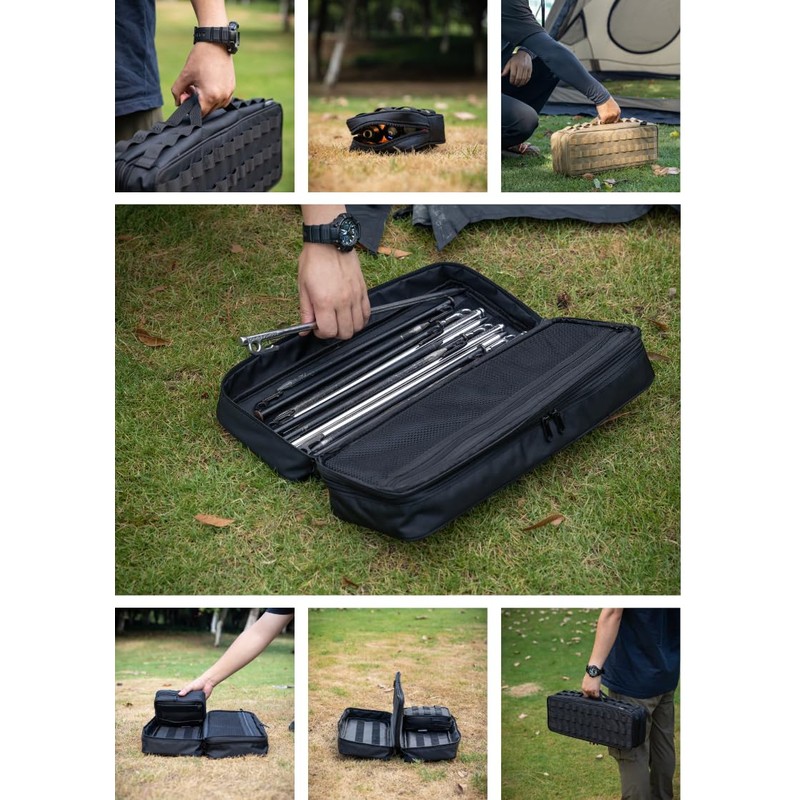 CAMPINGMOON Tactical Admin Molle Pouch Military Camping Tool Bag Storage