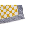 Bacati Dots/Pinstripes Grey/Yellow Blanket