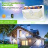 HMCITY 120 LED Outdoor Solar Lights with Motion Sensor and