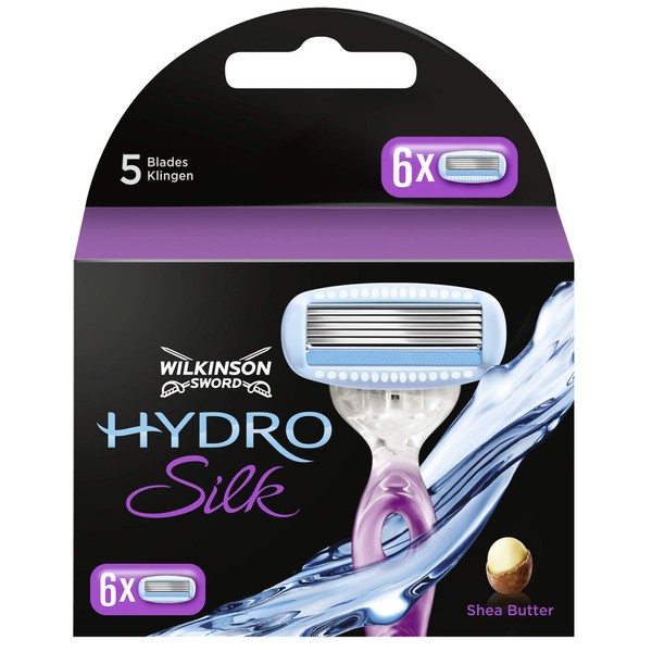 Wilkinson Hydro Silk Ladies Razor Blades (Pack of 6)
