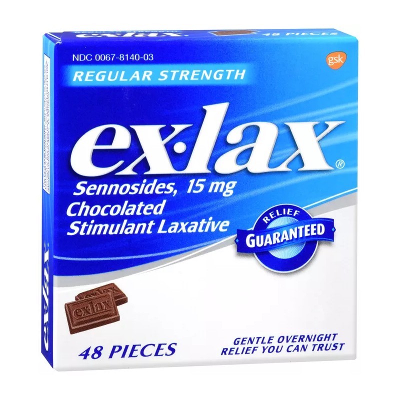 EX-LAX CHOCOLATE 48CT sennosides ORAL TAB CHEW 15 MG X