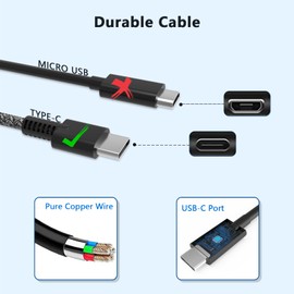Nivjuky New Slim 65W USB-C G11 Laptop Charger Compatible with HP EliteBook 830 835 840 845 G11, EliteBook 630 640 645 660 665 G11, ProBook 440 445 450 460 465 G11 Type C Adapter Power Supply Cord