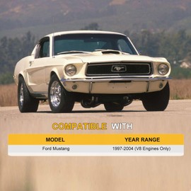 ZING KING CU2139 All Aluminum Radiator 3-Row Race Radiator Compatible with FORD MUSTANG GT/SVT/BASE 1997 1998 1999 2000 2001 2002 2003 2004 4.6L 5.4L V8