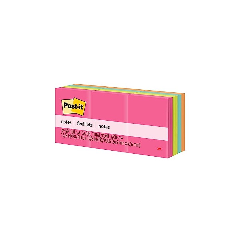 3M Post-it notas adhesivas color capetown de 1 3/8 x