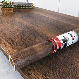 Decotalk 3ft x 16.5ft Large Wood Countertop Contact Paper Wood Grain Contact Paper Peel and Stick ContactPaper Woods Peel and Stick Wallpaper Removable Renter Friendly Wallpaper Woods Vinyl Wrap