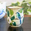 Tea Cup Stylish Kutani Ware White Camellia with Birds Tea