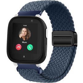 Issinlky Children's Nylon Braided Band Compatible with Xplora X6, Elastic Magnetic Buckle Band for Xplora X6 Play