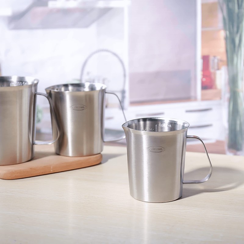 Newness Stainless Steel Measuring Cup, Metal Measuring Cup with Handle