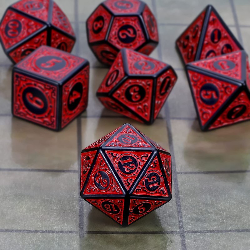 CiaraQ DND Polyhedral Dice Set for Dungeons and Dragons RPG