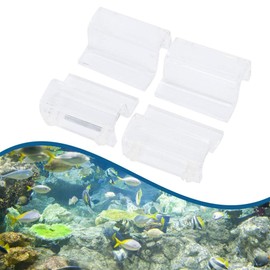 Hffheer 4Pcs Aquarium Lid Clips Acrylic Fish Cover Clip Glass Cover Holder Aquarium Fish Cover Support Clamp Accessory