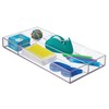 iDesign Clarity Plastic Divided Drawer Organizer, Storage Container for Vanity,