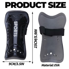 1Pairs Kids Football Shin Guards, Youth Shin Guards Beginner Elite Athlete Perforated Breathable Shin Pad for Boys And Girls with Non-Slip Sleeves Long Lasting Solid Protection