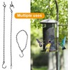Hanging Chain Set with Hooks, 4 Pack, Black, for Bird