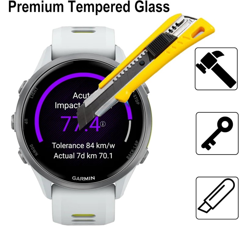 KZIOACSH 3 Pack Screen Protector for Garmin Forerunner 965/Forerunner 970/Forerunner