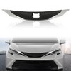 PIT66 Front Bumper Hood Grille Compatible with Toyota Sienna 2021 2022 Gloss Upper Grill