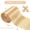 TONIFUL 4 Inch Wide Gold Solid Satin Ribbon 22yd Fabric