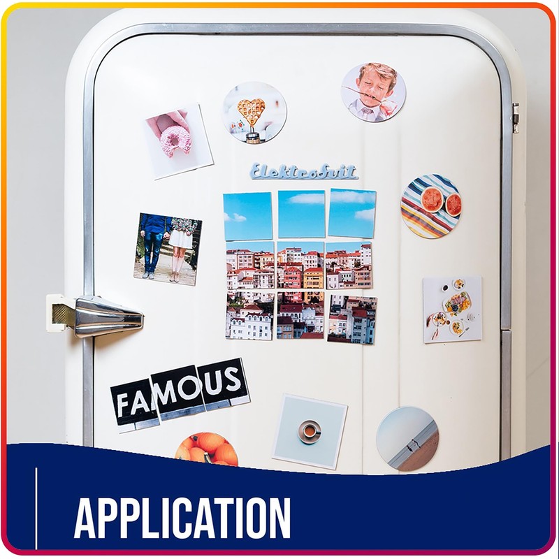 Magnetic Sheets with Adhesive Backing for Crafts, DIY 12 Pack.