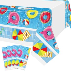 Hegbolke 4 Pack Sage Greenery Leaves Eucalyptus Leaf Table Covers - 220x130cm Sage Greenery Oh Baby Tablecloths, for Baby Shower Party Home Birthday Wedding Table Decor