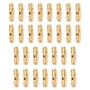 30 PCS Hidden Cylindrical Barrel Hinge Invisible Hinges Brass Tone