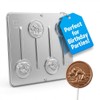 Wrestler Wrestling Lollipop Chocolate Candy Mold 3366