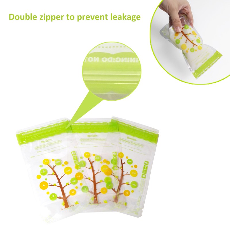 Bimirth 112 PCS Breast Milk Storage Fresh Bags 250ML Capacity