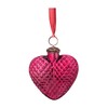PiP Studio 51099213 Ornament Glass Tree Pendant Heart Pink 10 cm (Pack of 1)