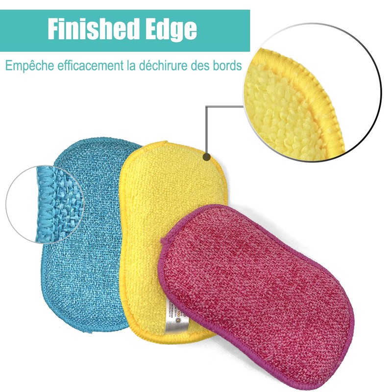 Pack of 12 Washing Up Sponge, Washable Dish Sponge, Kitchen