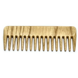 Strähnenboy Original Wooden Comb Handmade 13.6 cm 17 Teeth Curling Comb Afro Comb Ash Wood Coarse Teeth (w4_136)