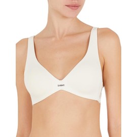 Emporio Armani Women's Emporio Armani Dreamy Viscose Lace Women's Bralette Padded bra, Pale Cream, XL UK
